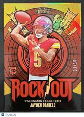2024 Panini Absolute Football Rock Out Jayden Daniels #RO-JDS RC 03/10